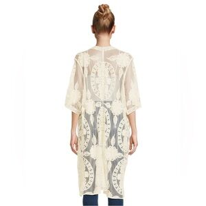 Elegant Sheer Lace Kimono